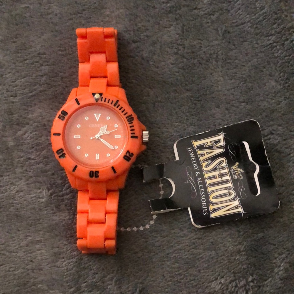 Geneva Orange Fashion Watch